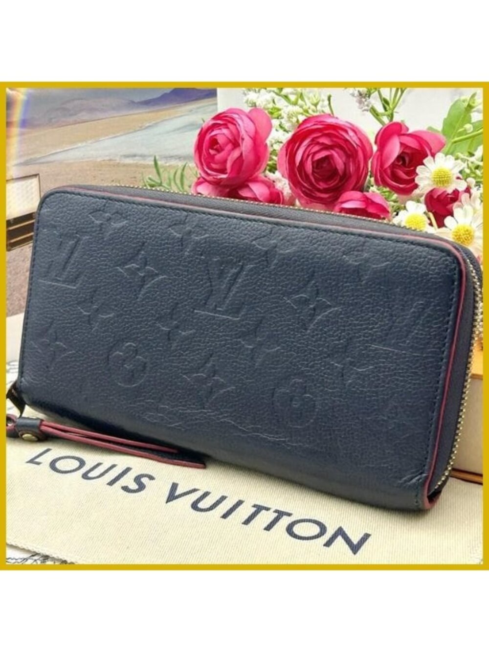 Louis Vuitton Empreinte Zippy Wallet Marine